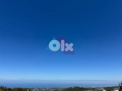 1380 m2 land+open view for sale in Mechmech - أرض للبيع في مشمش - جبيل
