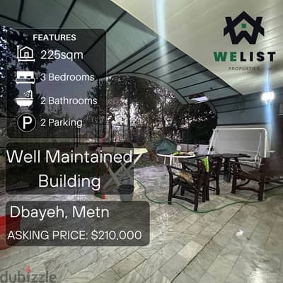 225sqm Apartment for sale in Dbayeh, Metn  شقة للبيع في منطقة ضبية