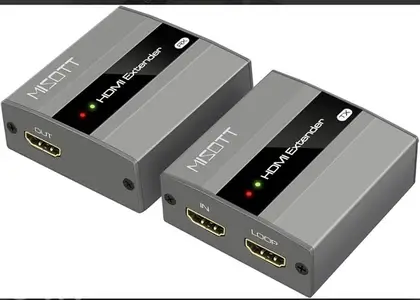 MISOTT 60 M HDMI Extender, Loop Out,Transmitter & Receiver/4$ delivery
