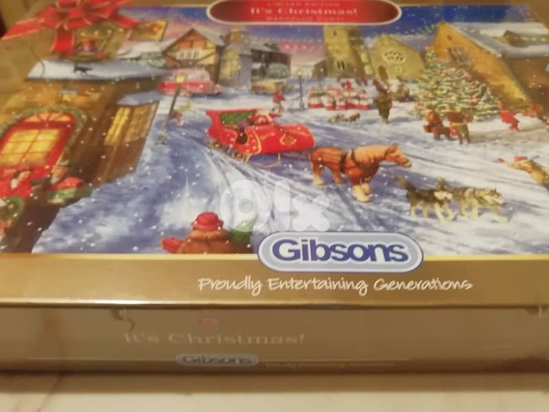 Gibsons "It s Christmas " puzzle  limited edition 1000 pcs 68*49cm ne 0