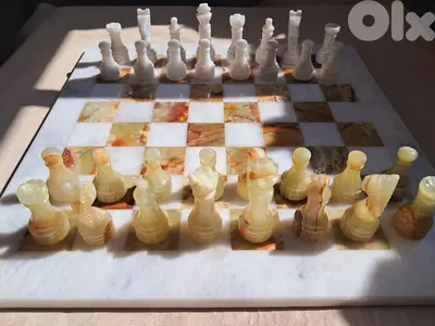 Original Natural Onyx Chess 40×40cm