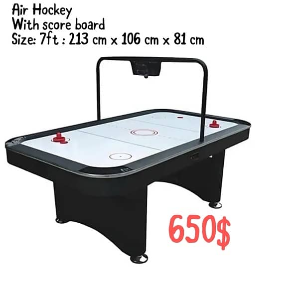 Air hockey 7 ft with score board 0