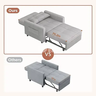 sofa bed grey color