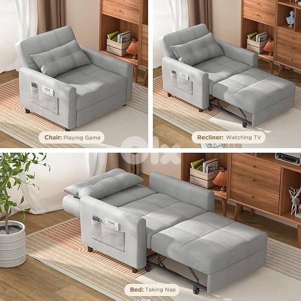 sofa bed grey color 3