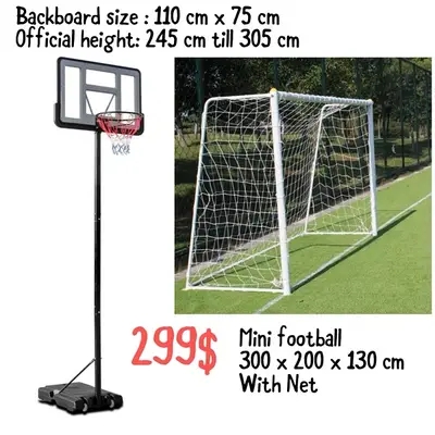 Mini football + Basketball hoop Offer