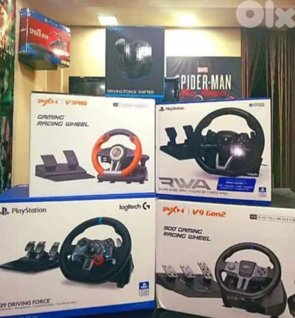 steering wheels for pc / ps3/ps4/ps5/xbox/nintendo switch starting 75$ 0