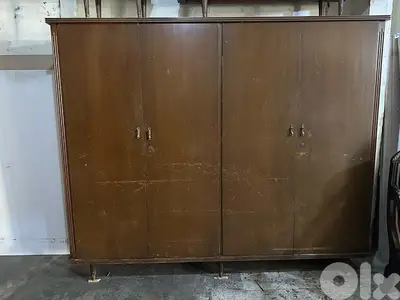 خزانة حجم كبير اربع درف خشب زان انتيك