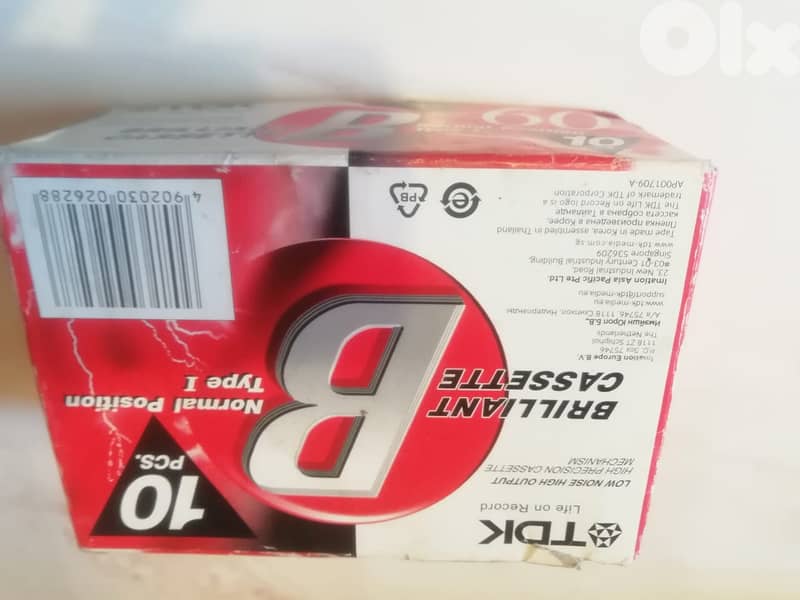 TDK 10 new sealed blank audio cassettes tapes box 2