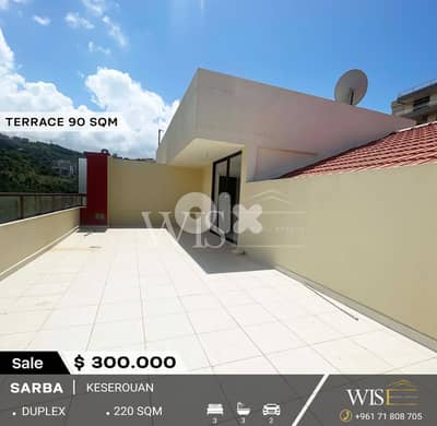 220 SQM Duplex for SALE  in Daher Sarba !