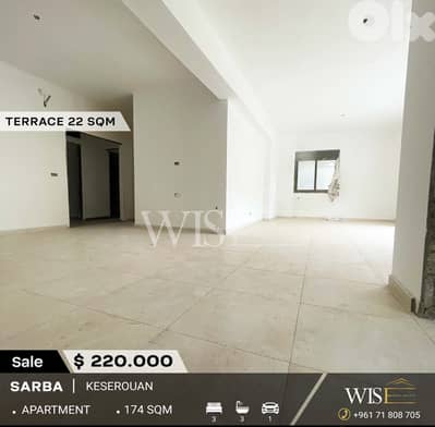 174 SQM Apartment for SALE in Daher Sarba !