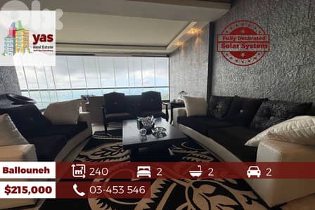Ballouneh 240m2 | Solar System | Panoramic View | Quiet Street | EL
