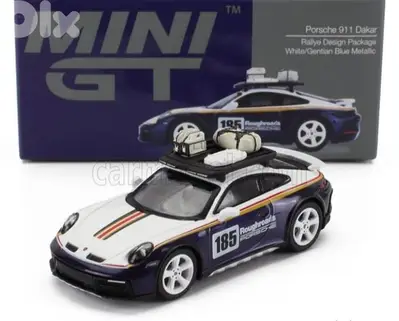 Porsche 911 (992) Rally Dakar diecast car model 1;64.