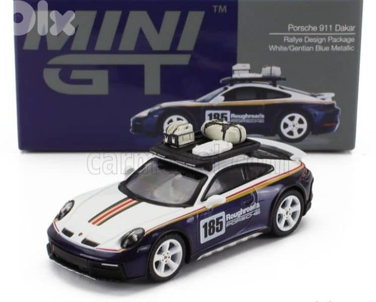 Porsche 911 (992) Rally Dakar diecast car model 1;64. 0