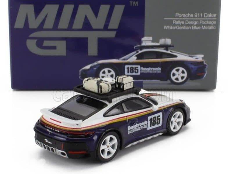 Porsche 911 (992) Rally Dakar diecast car model 1;64. 2