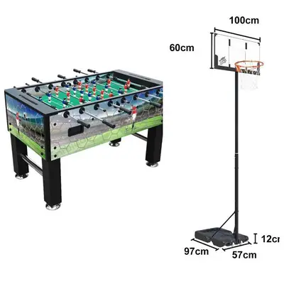 Now 420$ Was 580$ (2 items) movable hoop + babyfoot special price