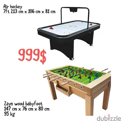 Babyfoot / Air hockey package