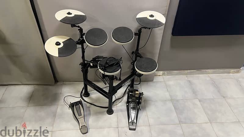 roland td-4kp drum set + pearl pedal 0