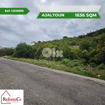Land in Ajaltoun for sale أرض متاحة للبيع في عجلتون