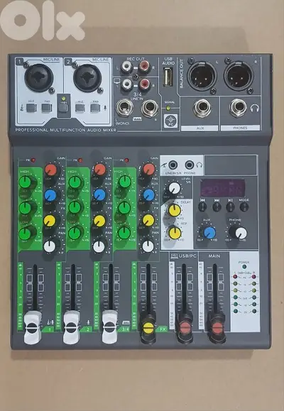 mixer 4ch usb bt aux new in box