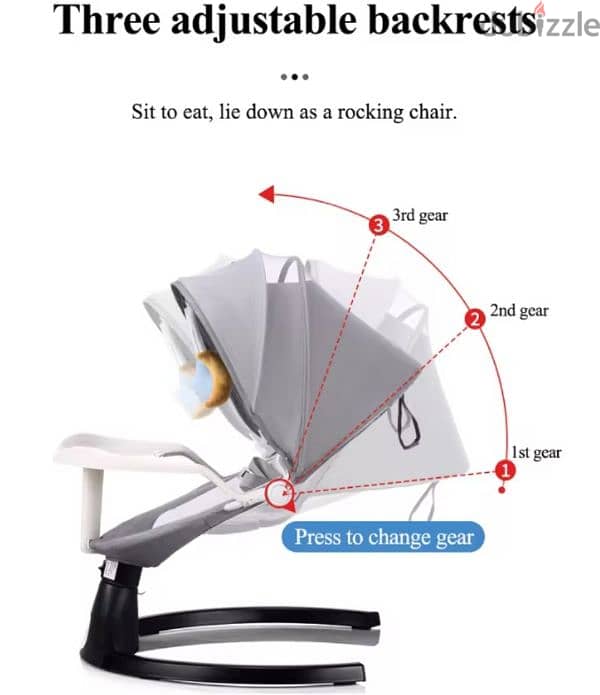 Multifunctional baby rocking chair 3