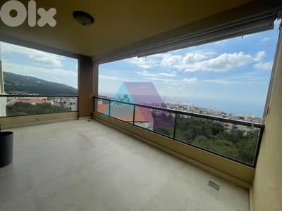 Duplex Apartment+Terrace+View 4 sale in Kennebet Broumana-قنابة برمانا