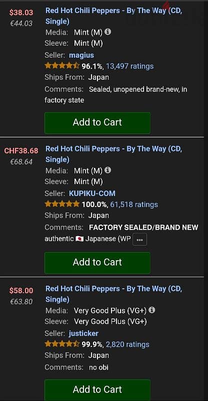 RED HOT CHILI PEPPERS - BY THE WAY (CD1) - Rare 3