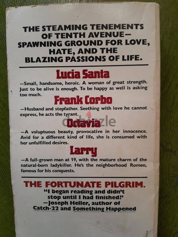 The Fortunate Pilgrim by Mario Puzo First 1st Edition 1964 RARE 1