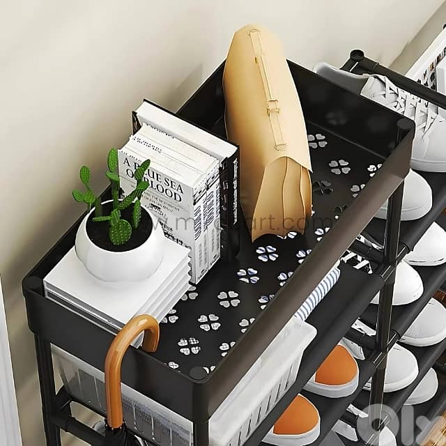 Multi-Tier Shoe Rack – 4 or 5-Layer Organizer for Small Spaces, Dorms 3