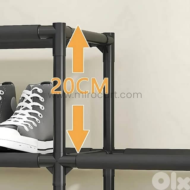 Multi-Tier Shoe Rack – 4 or 5-Layer Organizer for Small Spaces, Dorms 4