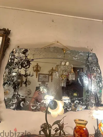 murano glass Miroir 100cmx70cmمراي انتيك مورانو ايطالية ولا اروع عرض