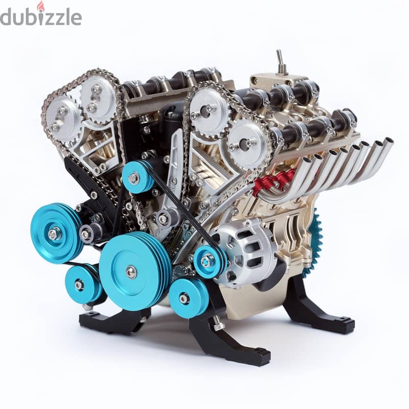 TECHING V8 Engine Model Story Origin 0