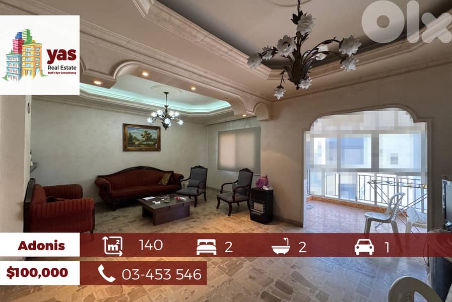 Adonis 140m2 | Well Maintained | Decorated | Prime Location | EL/CHN | 0
