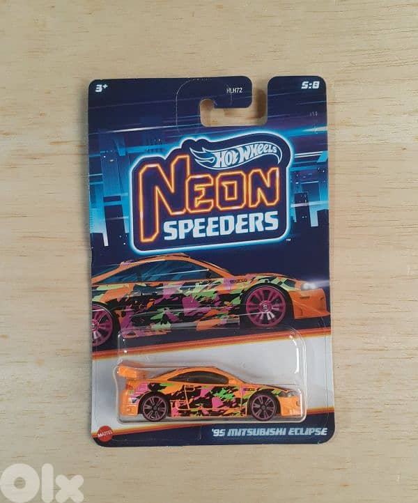 Hot Wheels Neon Speeders diecast car model 1;64. 1