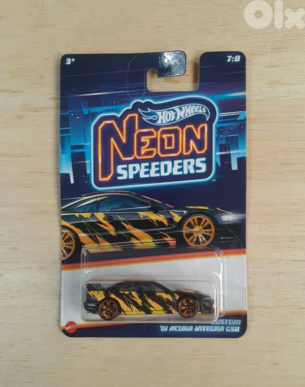 Hot Wheels Neon Speeders diecast car model 1;64. 2