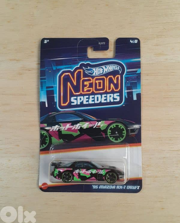 Hot Wheels Neon Speeders diecast car model 1;64. 3