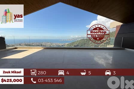 Zouk Mikael|El Korneh 280m2 | Rooftop | Panoramic View | MY |