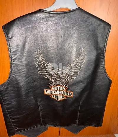 Harley leather vest