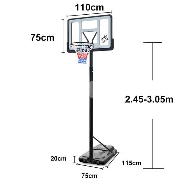 Now 130$ movable basketball hoop 1