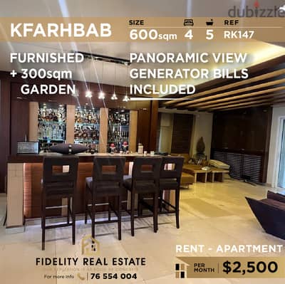 Apartment for rent in Kfarhbab RK147 شقة  للإيجار في كفرحباب