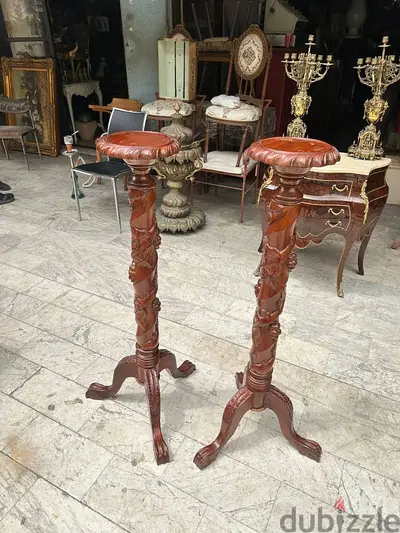 2 stand antiqueستاند عامود عدد ٢ انتيك انجليزي روعة زاوية