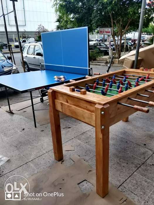 offer pingpong + babyfoot tables عرض طاولة بينغ بونغ وبيبي فوت 1