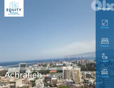 186 SQM Apartment With Sea View For Sale In Achrafieh #JZ165024