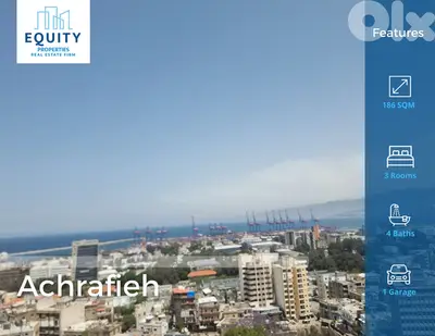 186 SQM Apartment With Sea View For Sale In Achrafieh #JZ165024