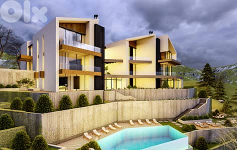 zaarour luxury chalet with garden & shared pool payment facility #6603