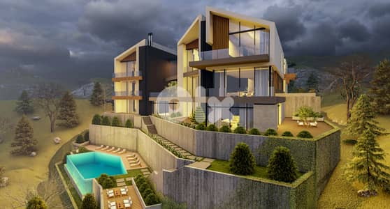 zaarour luxury chalet with garden &shared pool, payment facility #6604