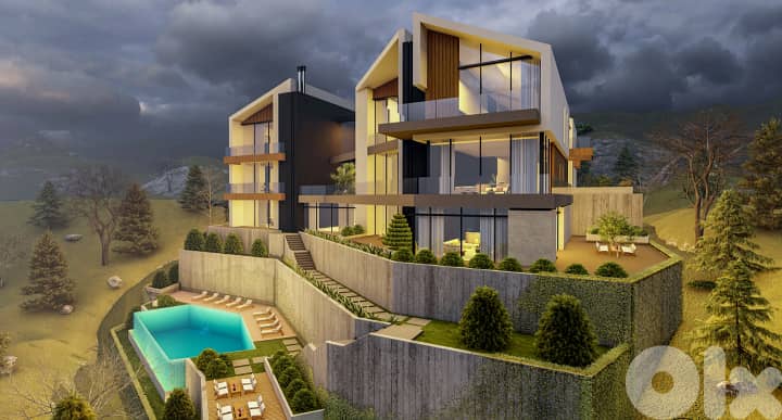 zaarour luxury chalets with shared pool, payment facility #6605 1