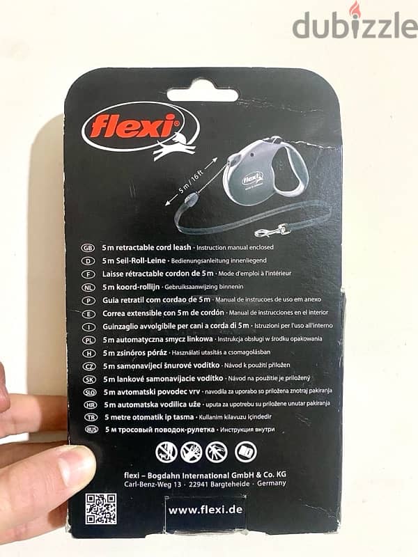 Original FLEXI retractable leash 5 meters Medium up to 20kg 1
