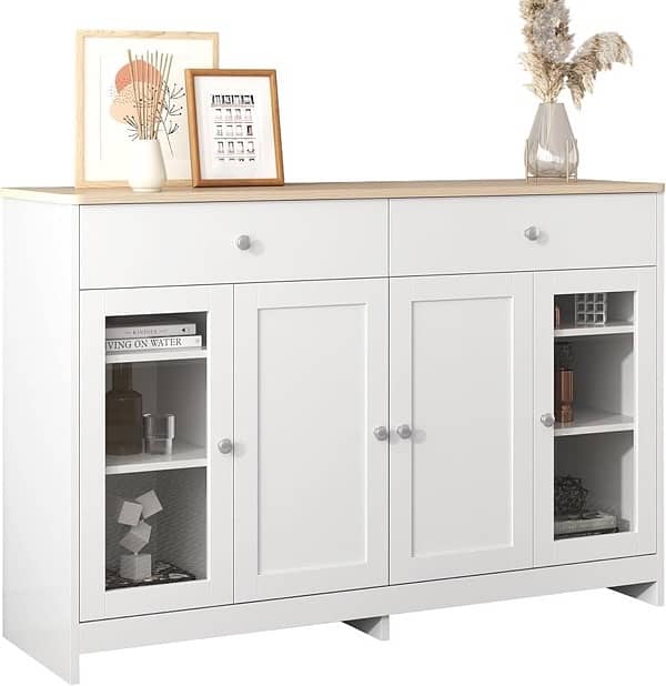 White wood grain sideboard 5
