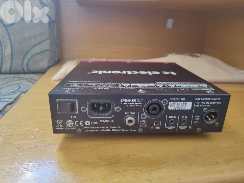 TC Electronic BH250 250-watt Compact Bass Head 1