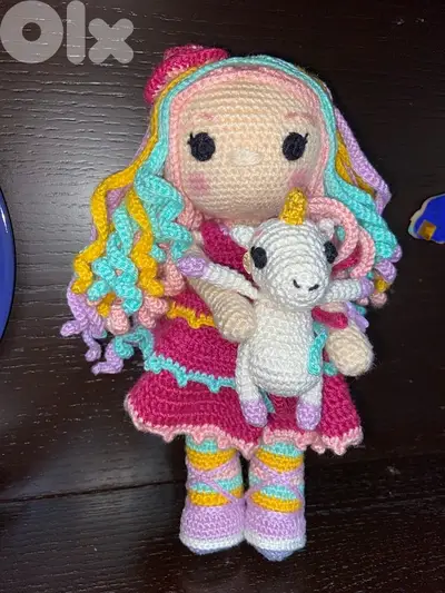 doll with unicorn